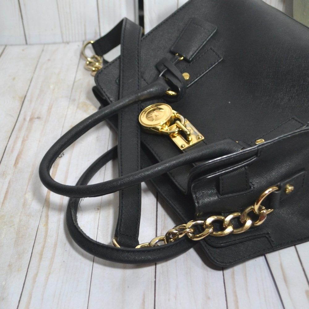 Michael Kors Hamilton Saffiano Medium Satchel Bag - Picture 4 of 6